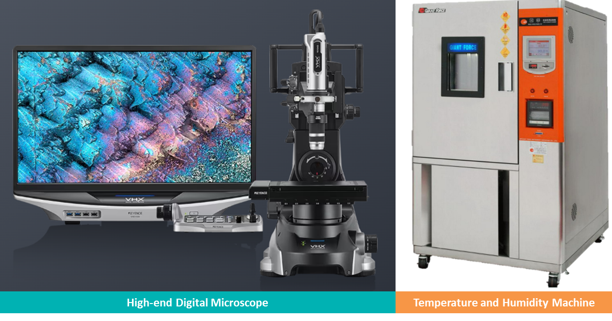 High-end Digital Microscope and Temperature and Humidity Machine